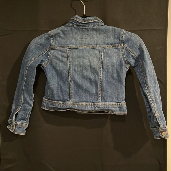 Old Navy Girls Denim Jacket Size Small (6-7) - Classic Blue Jean Jacket - Picture 5 of 9